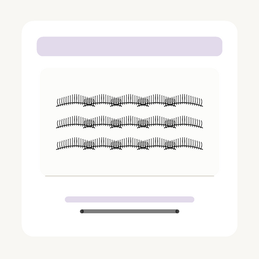 3D Mink Hair Natural Cross Eyelashes 3 Pairs
